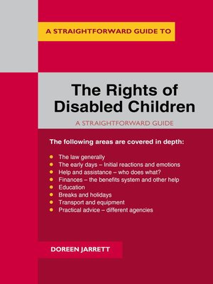 cover image of The Rights of Disabled Children
